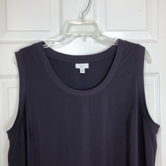 J.Jill Fit On the Go Purple 2 Zipper Side Pockets Travel Tank Dres 1X - Picture 3 of 11